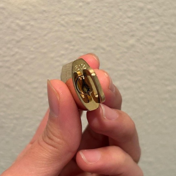 RARE #612 LV lock and key gold brass - Picture 2 of 11